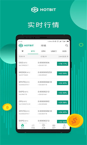 Hotbit官方应用数字资产实时管理
