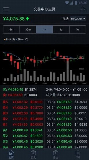 BKEX安卓客户端使用界面 BKEX移动端交易系统