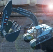 重型挖掘机模拟驾驶与施工挑战