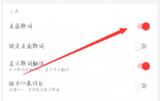 功能开关激活状态示意图