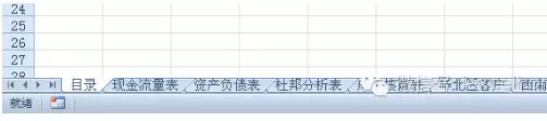 Excel工作表标签管理界面