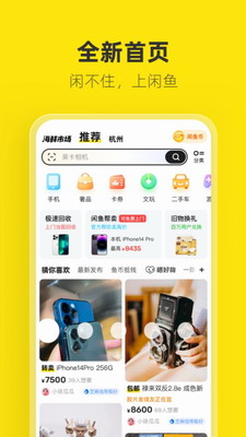 闲鱼app界面示意图