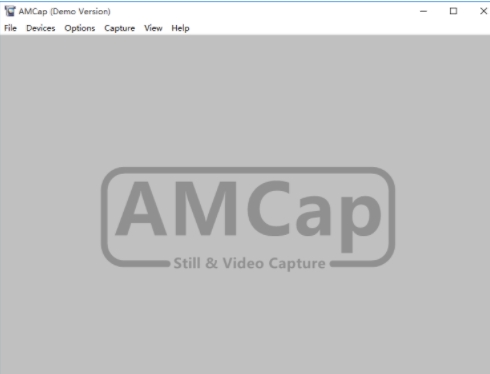 AMCap操作界面示意图